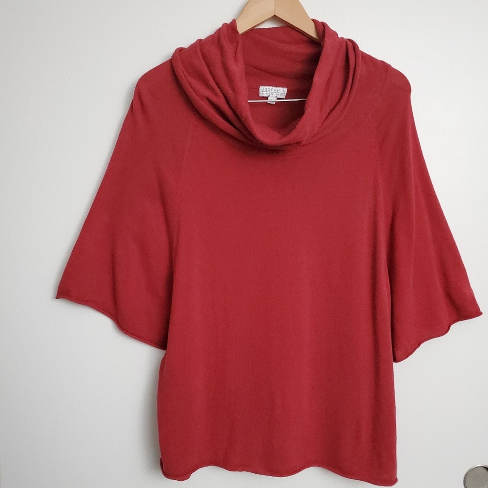 Joseph Abboud Cowl Neck Poncho Top